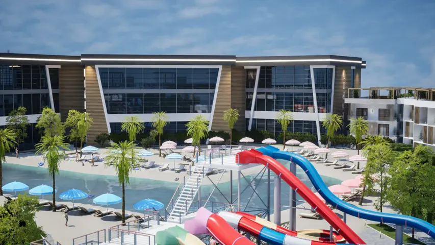 001 Ground Building 6 side pool + 50 m2 private garden